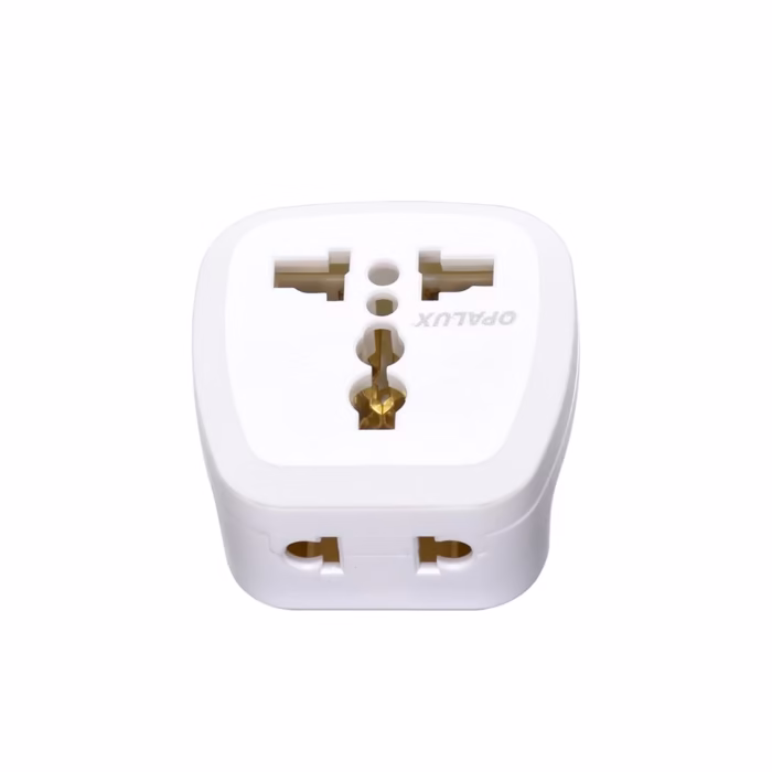 Adaptador Universal con Toma Redonda Opalux OP M | A | w La Solución para Conectar Dispositivos Extranjeros Adaptador Universal con Enchufe Redondo