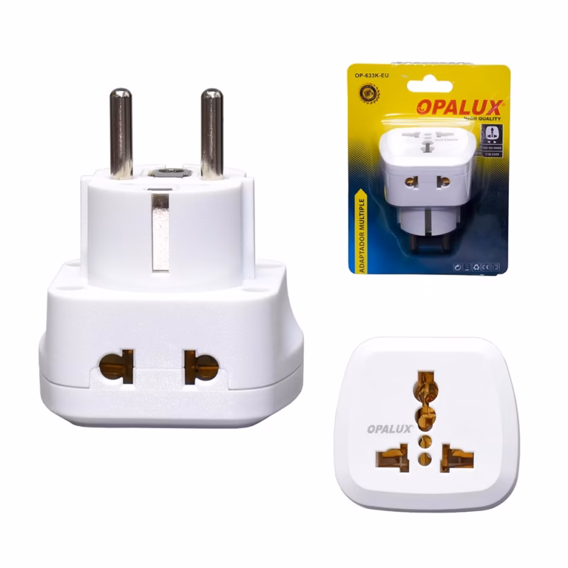 Adaptador Universal con Enchufe Schuko Opalux OP K EU