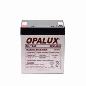 Batería Recargable Opalux DH-1240 | 12V 4A | Recargable: Respaldo de Energía Confiable