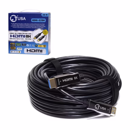 Cable HDMI  Metros K LT USA HDMI GM | Fibra Optica Activa AOC | HDR | High Speed | Ethernet | Audio Return El Futuro de la Conexión Audiovisual