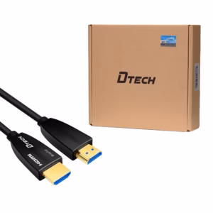 Cable HDMI de Fibra Óptica Dtech DT-HF2020 | 20 Metros | 4K@60hz | 2K@144hz | HDR | 18.2Gbps | HDCP 2.2: Conexión 4K sin Límites