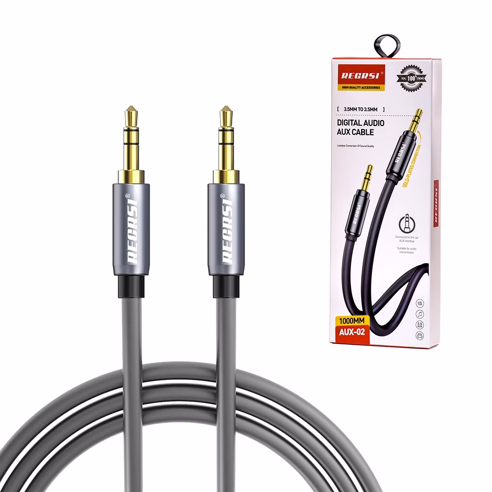 Cable Auxiliar RECRSI AUX  Sonido de Alta Fidelidad en un Diseño Resistente Cable de Audio Auxiliar mm
