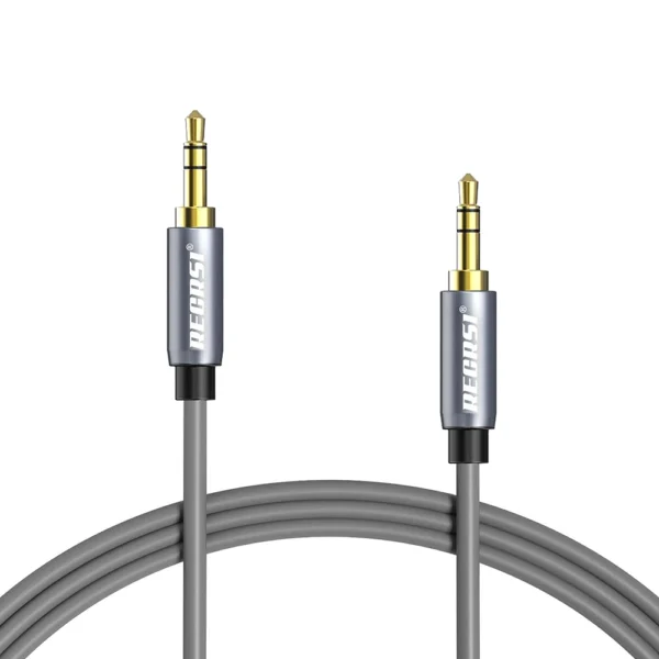 Cable Auxiliar RECRSI AUX-02: Sonido de Alta Fidelidad en un Diseño Resistente, Cable de Audio Auxiliar 3.5mm