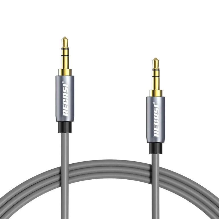 Cable Auxiliar RECRSI AUX-02: Sonido de Alta Fidelidad en un Diseño Resistente, Cable de Audio Auxiliar 3.5mm