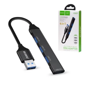 Hub USB RECRSI CK01: La Solución Perfecta para Ampliar tus Puertos USB, Adaptador USB 3.0 a 3 Puertos USB 2.0 y 1 Puerto USB 3.0