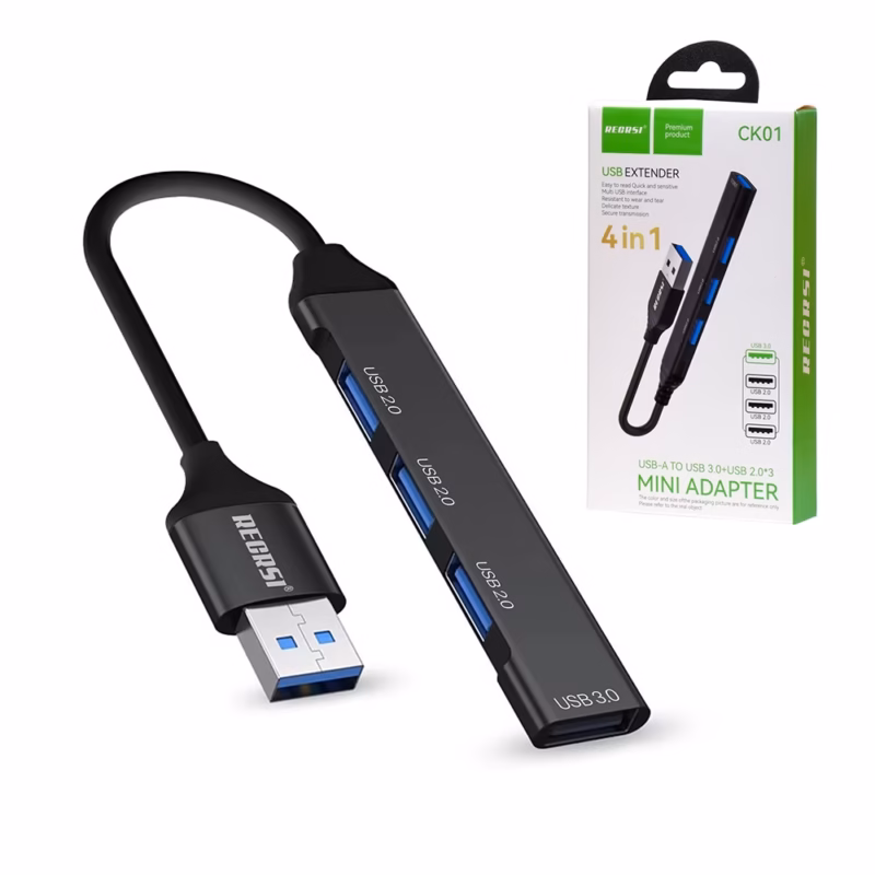 Hub USB de  Puertos RECRSI CK Expande tu Conectividad con Estilo y Velocidad