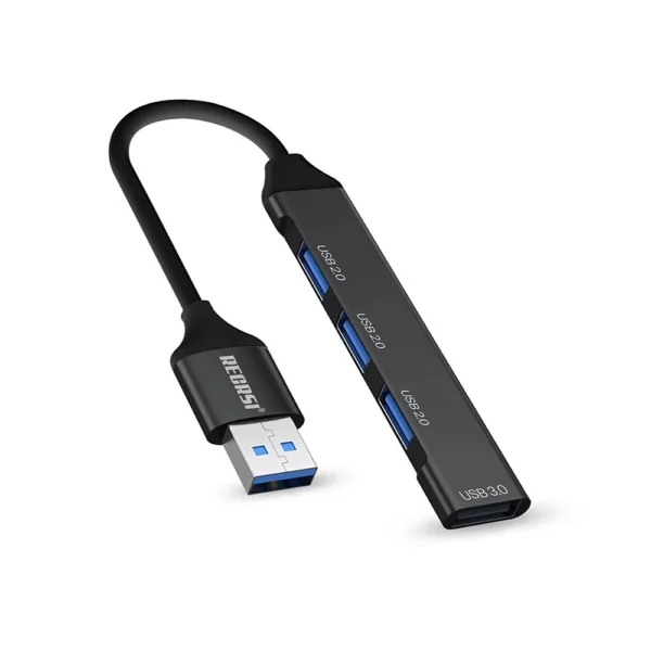 Hub USB RECRSI CK01: La Solución Perfecta para Ampliar tus Puertos USB, Adaptador USB 3.0 a 3 Puertos USB 2.0 y 1 Puerto USB 3.0
