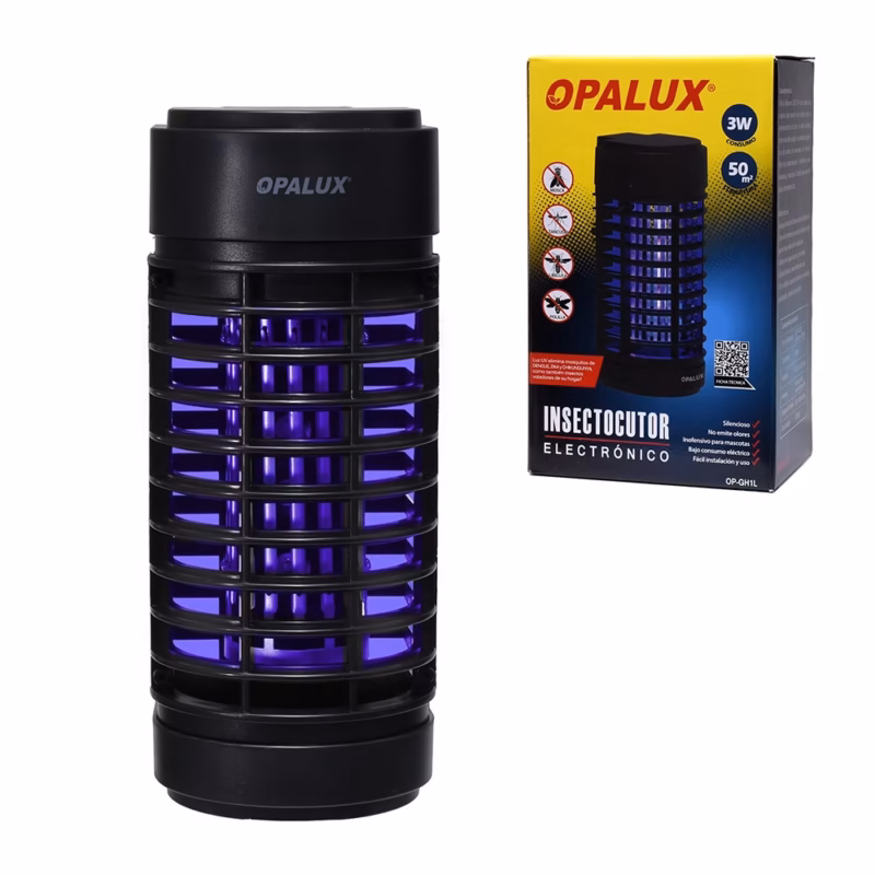 Insectocutor Electrónico Opalux OP GHL Protección Silenciosa y Efectiva contra Insectos