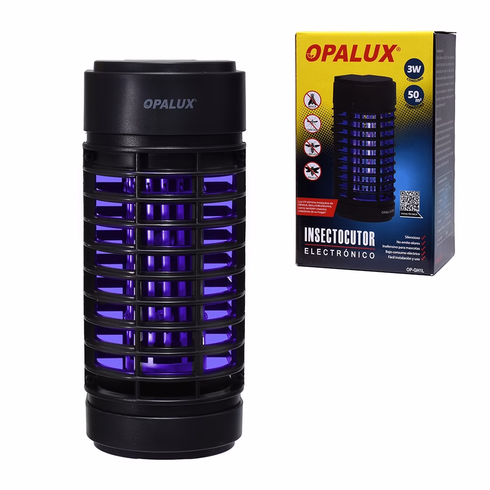 Insectocutor Electrónico Opalux OP GHL Dile Adiós a los Insectos Voladores