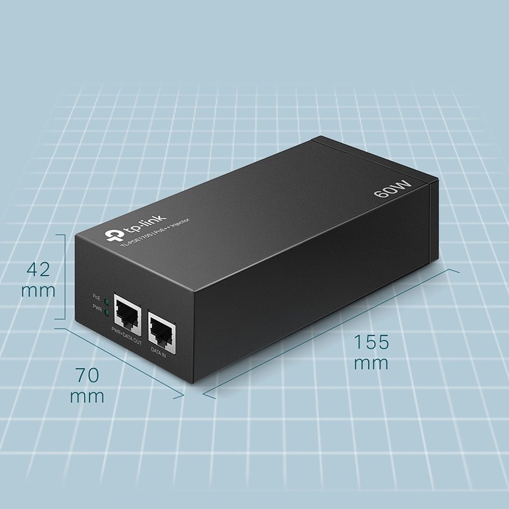 Inyector PoE++ TP-Link TL-POE170S | 802.3bt | 60W: La Solución Ideal para Dispositivos de Alta Potencia