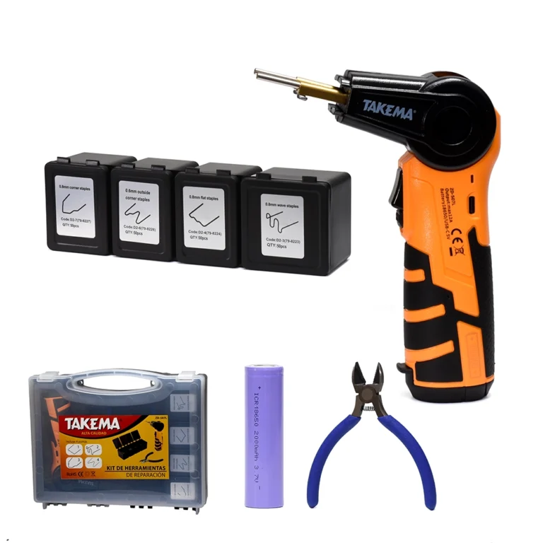 Kit de Herramienta Takema ZD-507L: La Solución Completa para Reparar Plásticos, Kit de Herramienta Recargable para Reparación de Plástico