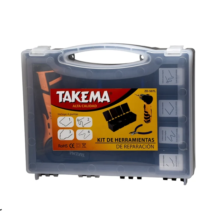 Kit de Herramienta Takema ZD-507L: La Solución Completa para Reparar Plásticos, Kit de Herramienta Recargable para Reparación de Plástico