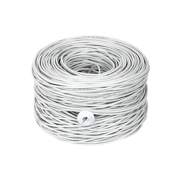 Rollo de Cable UTP Cat5e LT USA LT-510 | Chaqueta LSZH | Gris Claro | 305 Metros: La Base para una Red Sólida