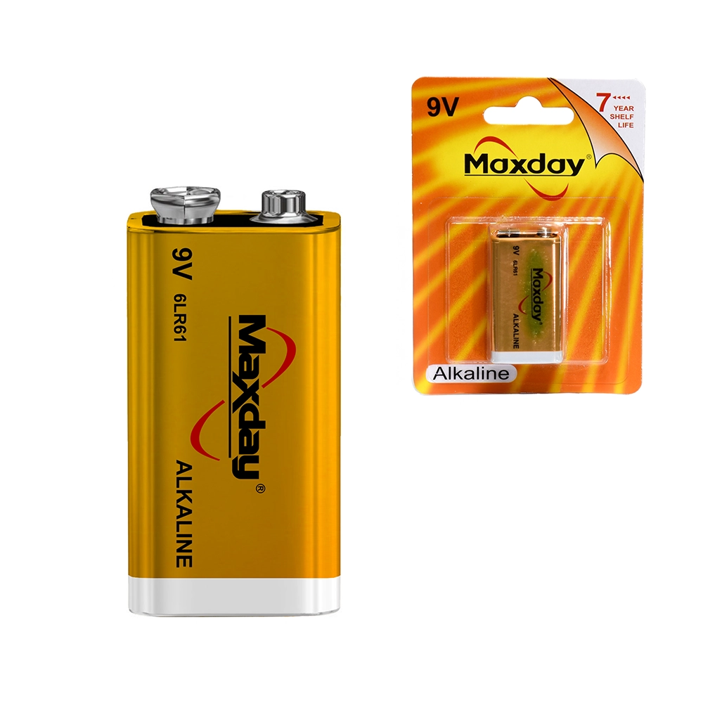 Batería Alcalina 9V Maxday ZZ-MD-1008: Potencia tus Dispositivos con Confianza