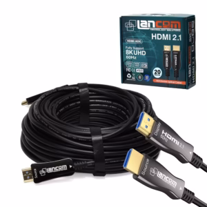 Cable HDMI 20 Metros 8K LANCOM | Versión 2.1 | AOC Active Fiber Optical | ZZ-HDMI-AOC-8K-20 : El Futuro de la Conexión Audiovisual a tu Alcance