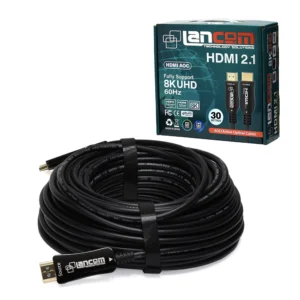 Cable HDMI 30 Metros 8K LANCOM ZZ-HDMI-AOC-8K-30 | Versión 2.1 | AOC Active Fiber Optical | ZZ-HDMI-AOC-8K-30: El Futuro de la Conexión Audiovisual a tu Alcance