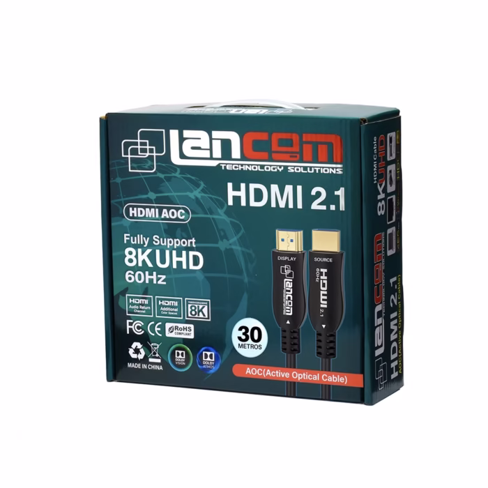 Cable HDMI  Metros K LANCOM ZZ HDMI AOC K  | Versión  | AOC Active Fiber Optical | ZZ HDMI AOC K  El Futuro de la Conexión Audiovisual a tu Alcance