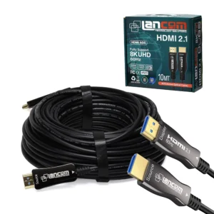 Cable HDMI 10 Metros 8K Lancom ZZ-HDMI-AOC-8K-10 | Versión 2.1 AOC Active Fiber Optical | 8K@60hz: El Futuro de la Conexión Audiovisual a tu Alcance