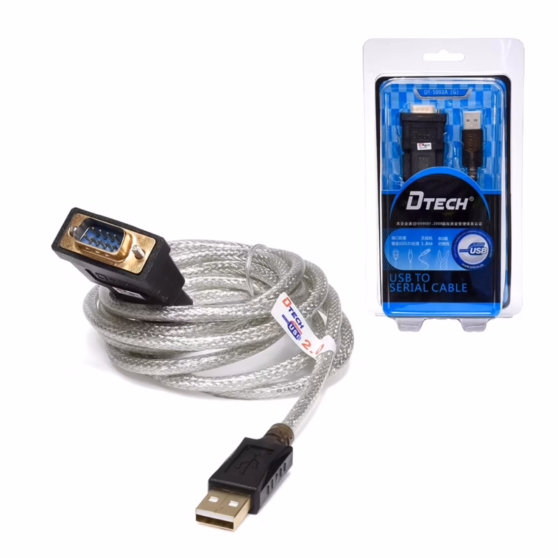 Cable Adaptador USB a Serial RS Dtech DT A Conecta tus Dispositivos Seriales con Facilidad