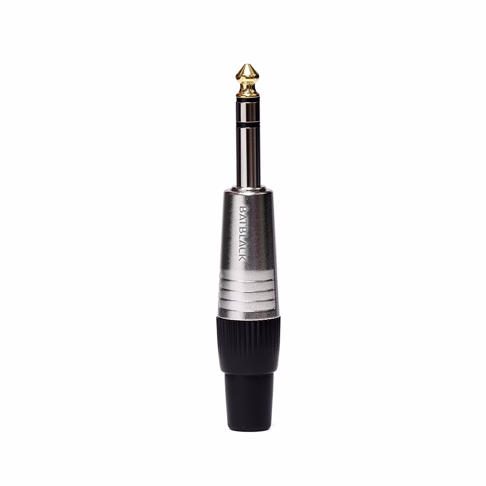 Conector Plug Estéreo BatBlack LC Conexiones de Audio Confiables y Duraderas