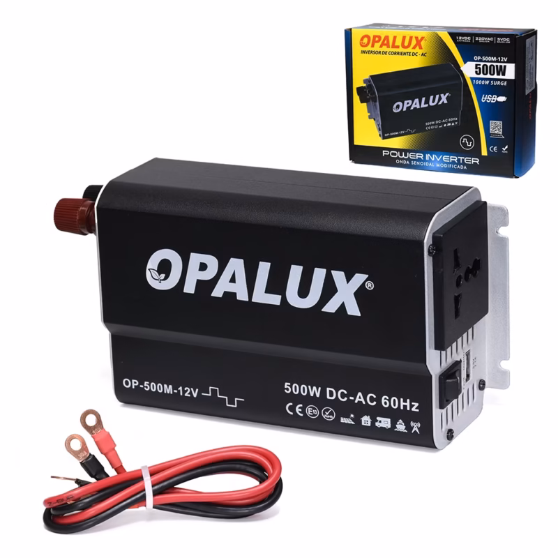 Inversor de Voltaje V a V AC W Opalux OP M V Energía Portátil de Alta Potencia