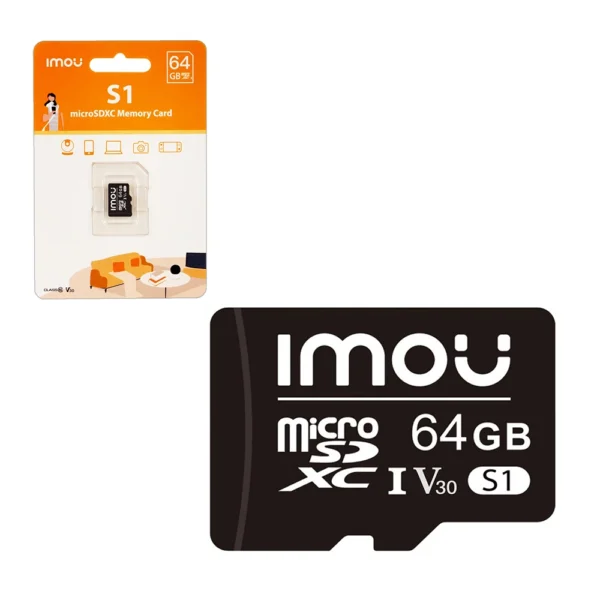 Memoria MicroSD 64GB IMOU ST2-64-S1: No te Pierdas Ningún Detalle