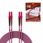 Patch Cord Fibra Óptica OM4 LC/UPC 3 Metros Multimodo Dúplex LT USA  ER-LC-4-OM4-LC: Conectividad Óptima para Redes Exigentes