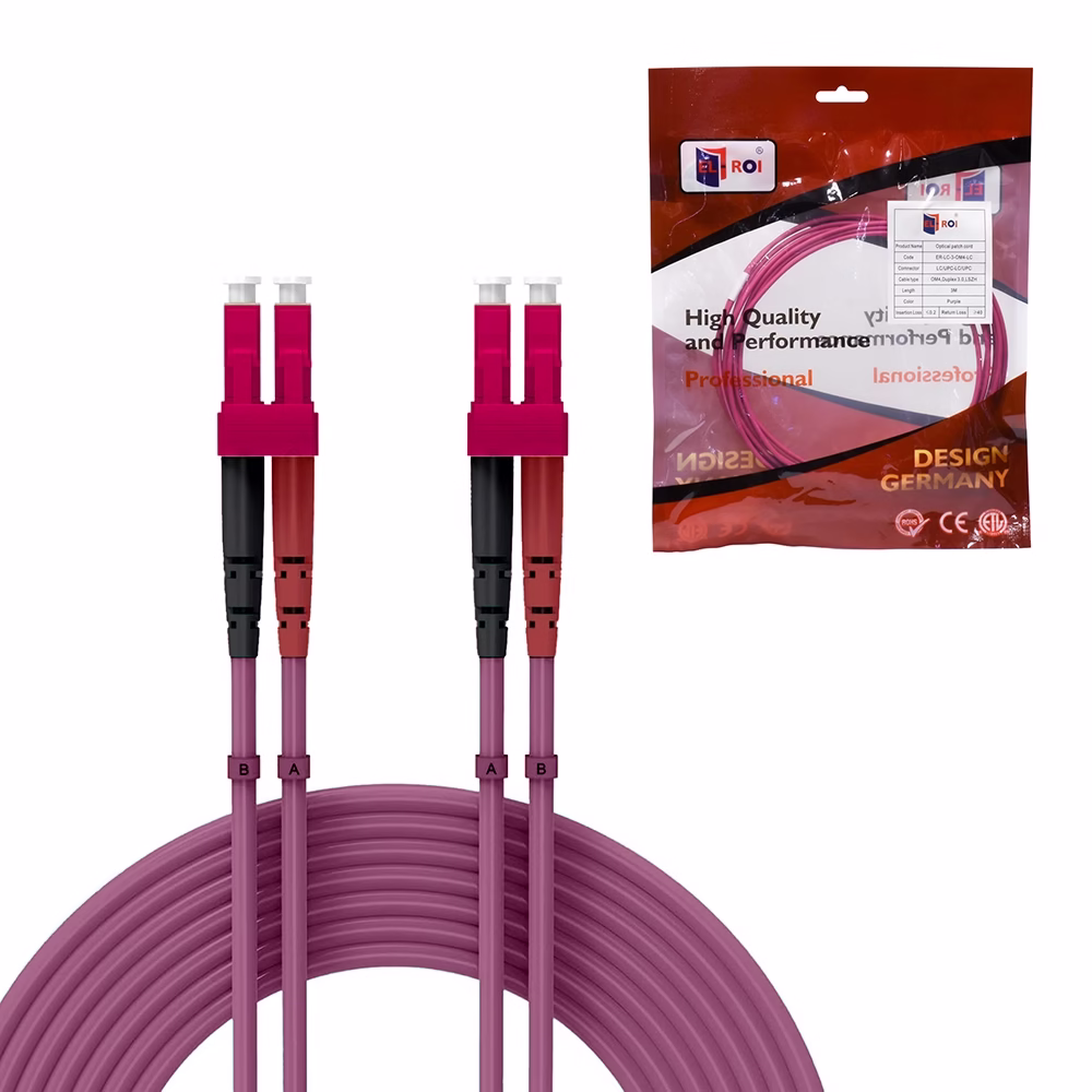 Patch Cord Fibra Óptica OM LCUPC  Metros Multimodo Dúplex LT USA  ER LC  OM LC Conectividad Óptima para Redes Exigentes