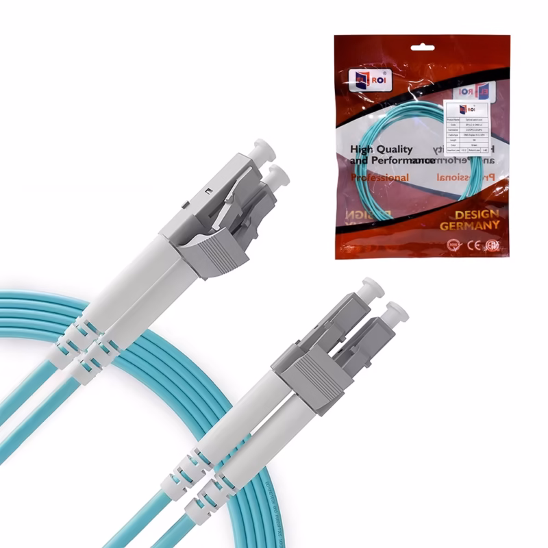 Patch Cord Fibra Óptica LC/UPC OM3 3 Metros Multimodo Dúplex LT USA: Conectividad Óptima para Redes Exigentes EL-ROI ER-LC-3-OM3-LC