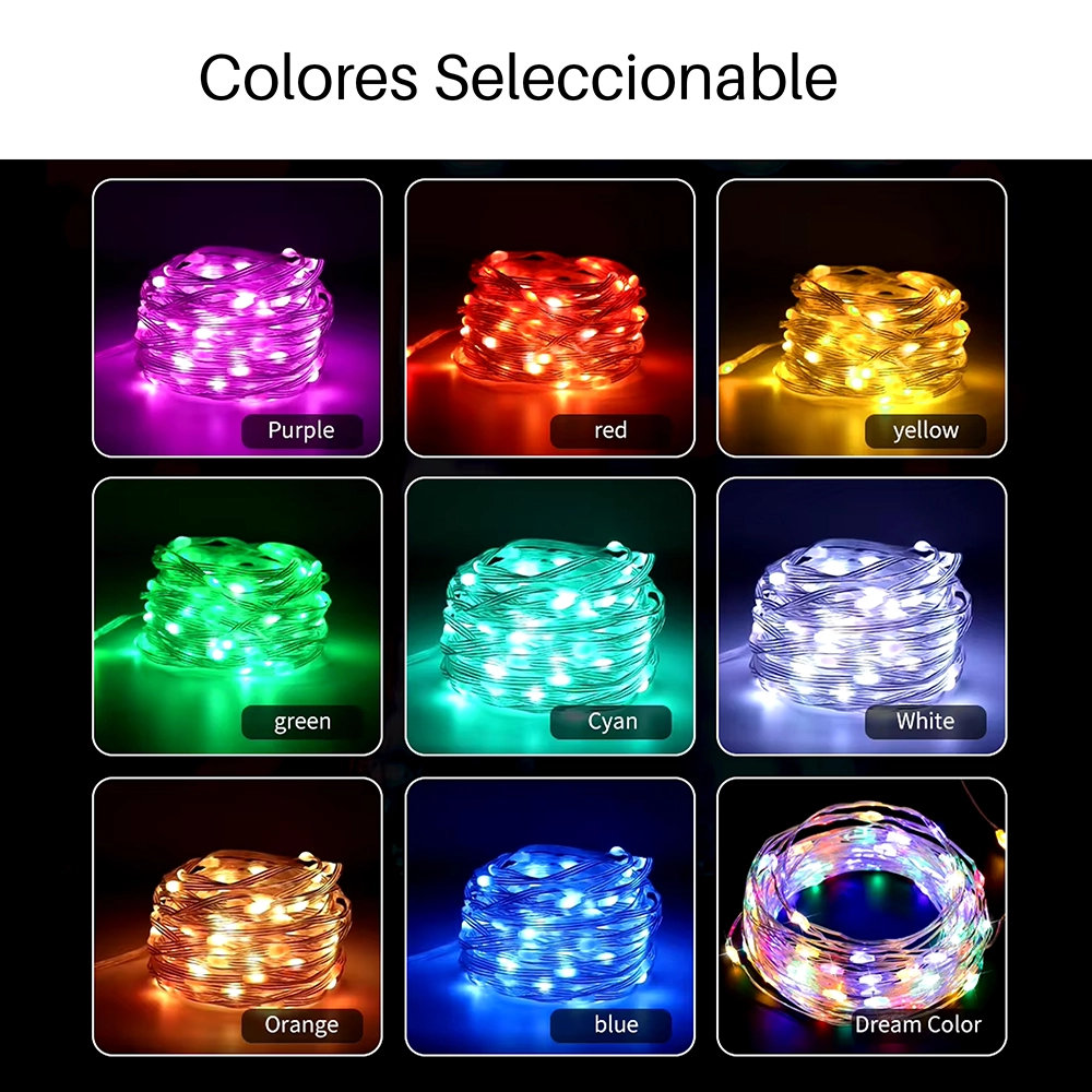 Tira LED Decorativa Opalux OP-20ST-RGB | 10 Metros 50 Led RGB de Alta Luminosidad: Dale Vida a tus Espacios con Iluminación Inteligente, Tira LED de 10M 50 RGB