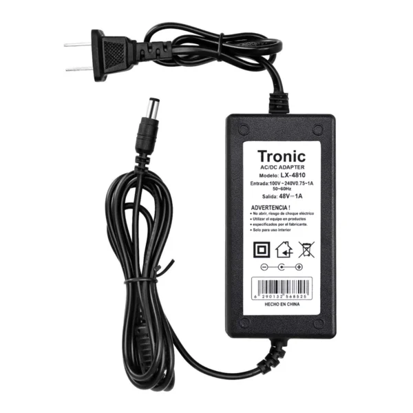 Adaptador 48V 1A TRONIC LX-4810: ¡Alimentación Confiable y Segura!