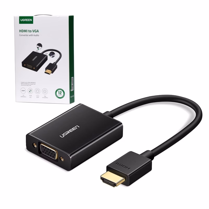 Adaptador HDMI a VGA Ugreen MM  Conecta tus Dispositivos HDMI a Pantallas VGA