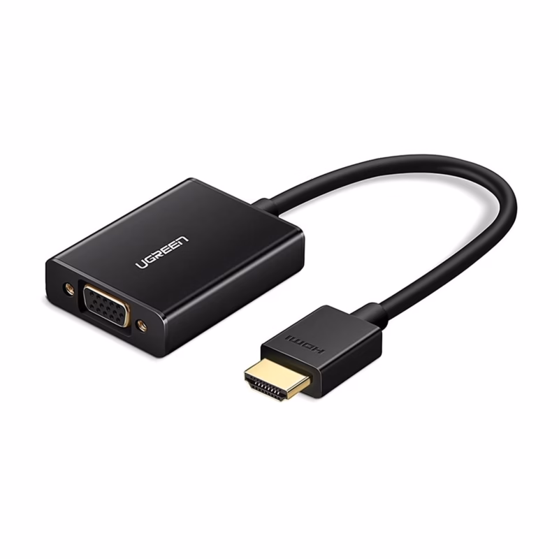 Adaptador HDMI a VGA Ugreen MM102-40233___01 Adaptador HDMI a VGA Ugreen MM Conecta tus Dispositivos HDMI a Pantallas VGA
