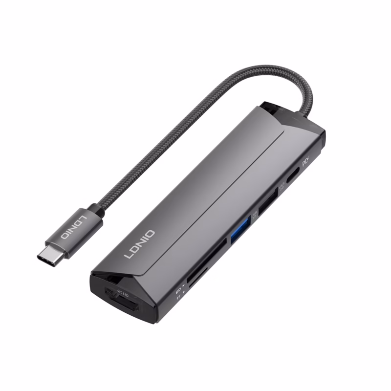 Adaptador USB C  en  LDNIO DS H Convierte tu USB C en un Centro Multimedia