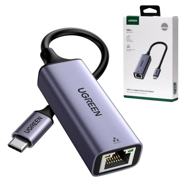 Adaptador USB-C a LAN Gigabit Ugreen CM199-50737: ¡Conexión a Internet Estable y Ultrarrápida!, USB-C Ethernet Gigabit