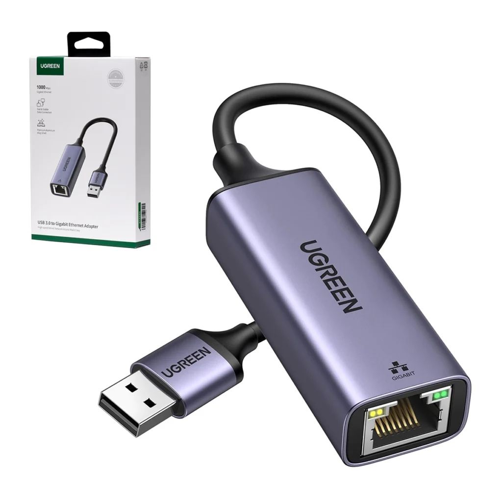 Adaptador USB a LAN Gigabit Ugreen CM209-50737: ¡Conexión a Internet Rápida y Estable!