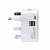 Adaptador de Viaje Opalux OP E |  Puertos USB A |  Puerto USB C | Toma Corriente Universal Tu compañero ideal para viajes Adaptador Viajero con USB
