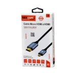 Cable Micro HDMI 4K 1.8m NETCOM PE-HD0832: ¡Calidad Premium para una Experiencia Visual Impresionante!, Cable Micro HDMI tipo D