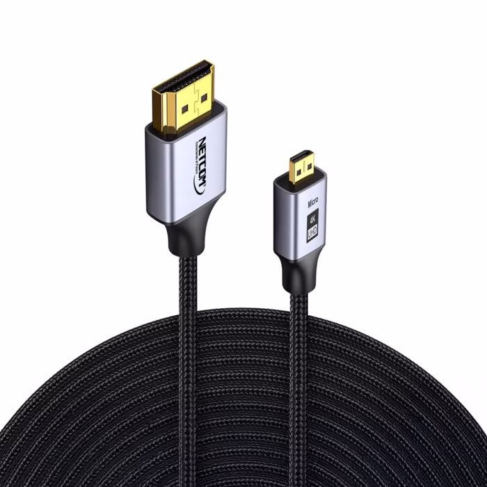 Cable Micro HDMI m KHz NETCOM PE HD Calidad Premium y Máximo Alcance para tu Experiencia Visual K HDMI Tipo D v