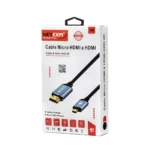 Cable Micro HDMI 4K 3m NETCOM PE-HD0833: ¡Calidad Premium y Mayor Alcance para tu Experiencia Visual!