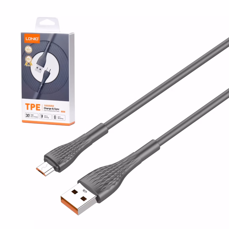 Cable Micro USB W MT LDNIO LS M Carga Rápida y Resistente para tus Dispositivos