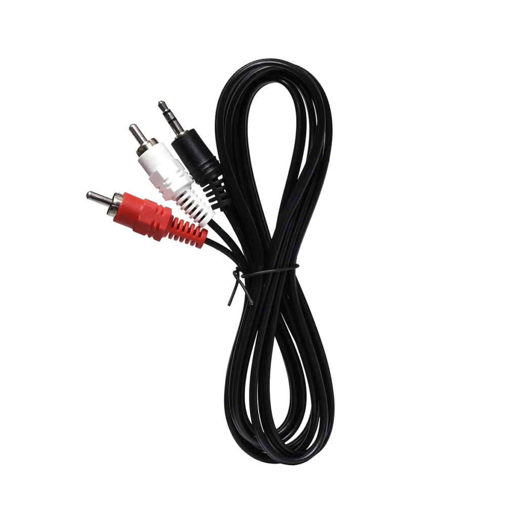 Cable MiniPlug a  RCA m High Full Max ZZ AV  BK Conecta tu Audio con Versatilidad