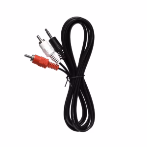 Cable MiniPlug a 2 RCA 1.8m High Full Max ZZ-AV-3215-BK: ¡Conecta tu Audio con Versatilidad!
