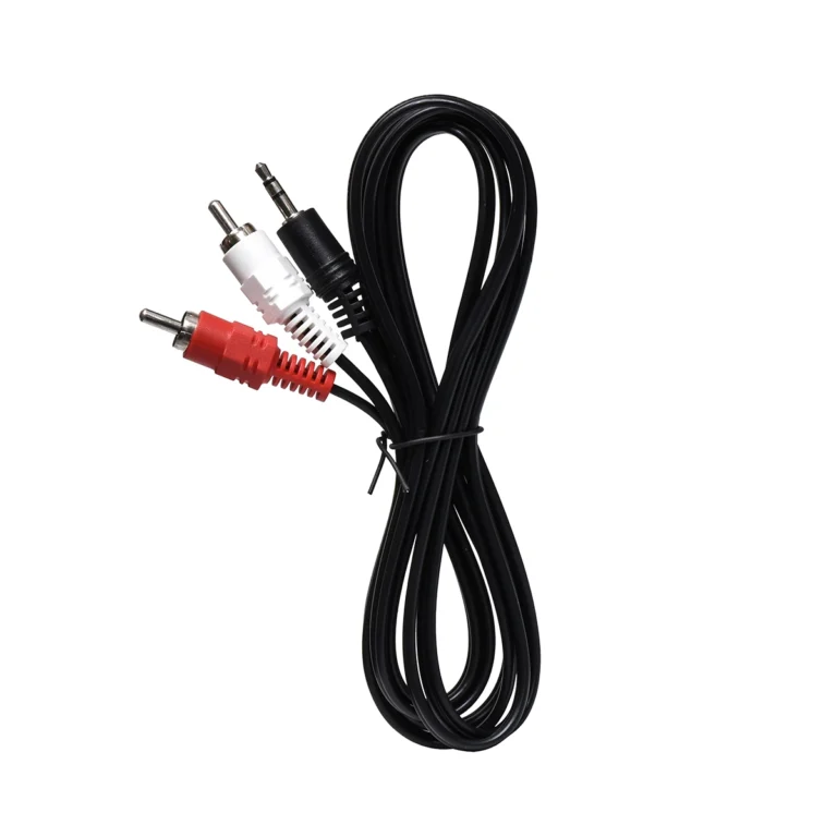 Cable MiniPlug a 2 RCA 1.8m High Full Max ZZ-AV-3215-BK: ¡Conecta tu Audio con Versatilidad!
