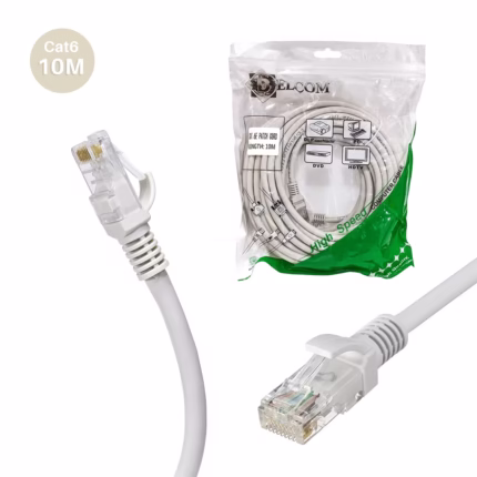 Cable Patch Cord Cat  Metros Beige DELCOM DPAT Conexión Estable