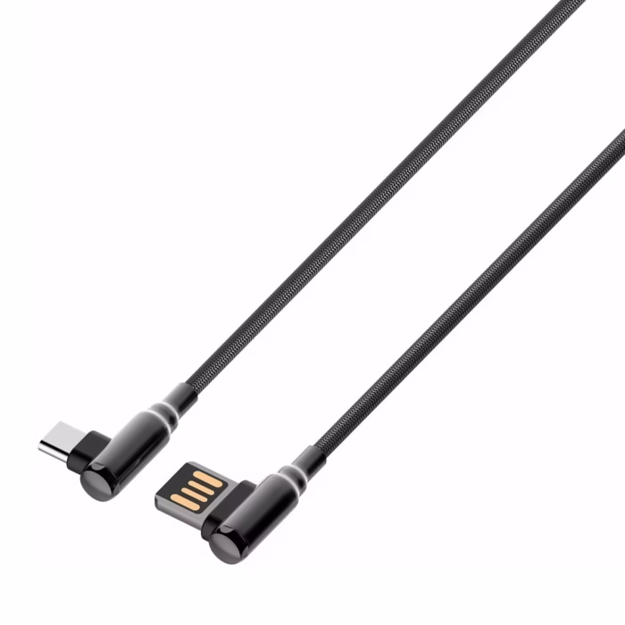 Cable USB C MT ° Enmallado LDNIO LS C Carga Rápida y Durabilidad en un Ángulo Perfecto