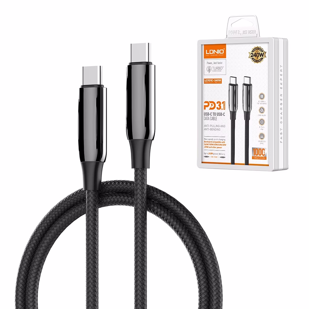 Cable USB C MT LDNIO LCC W Potencia Máxima con W y PD 