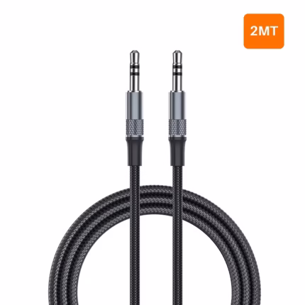 Cable de Audio Auxiliar 2MT 3.5mm LDNIO LS-Y82A: ¡Sonido Nítido y Conexión Resistente!
