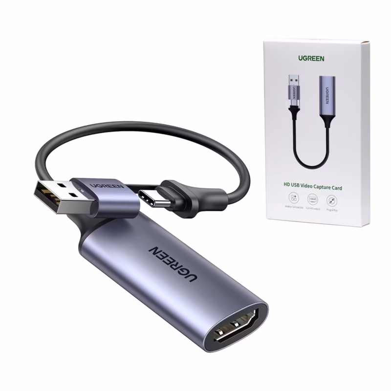 Capturadora HDMI UGREEN CM  Graba y Transmite en Alta Resolución kHz