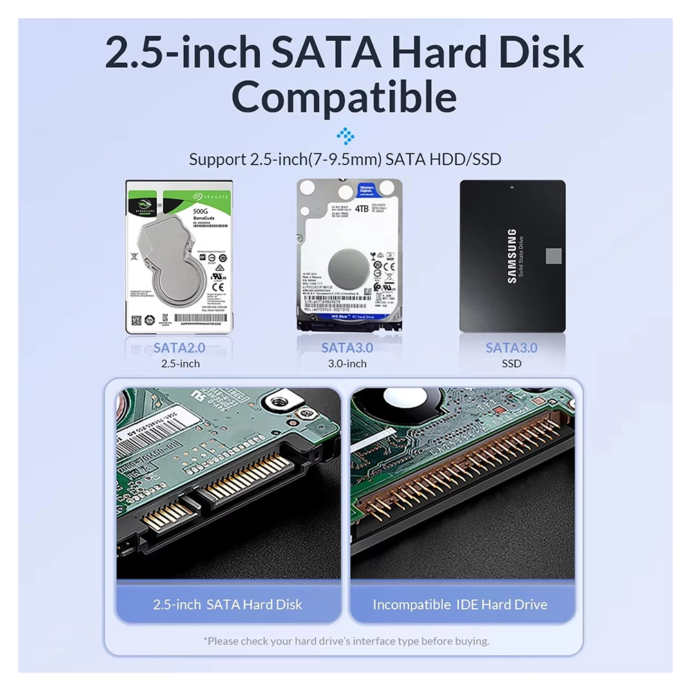 Carcasa para Disco Duro y SSD de 2.5" ORICO 2020U3-V1: ¡Dale una Nueva Vida a tu Disco HDD o SSD!